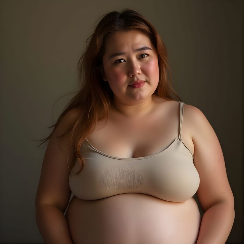 Kobieta z otyłością centralną — objaw zespołu Cushinga