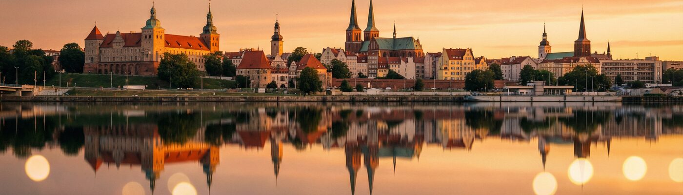 Panorama Szczecina — miasto rodzinne dr. Ryszarda Katronia